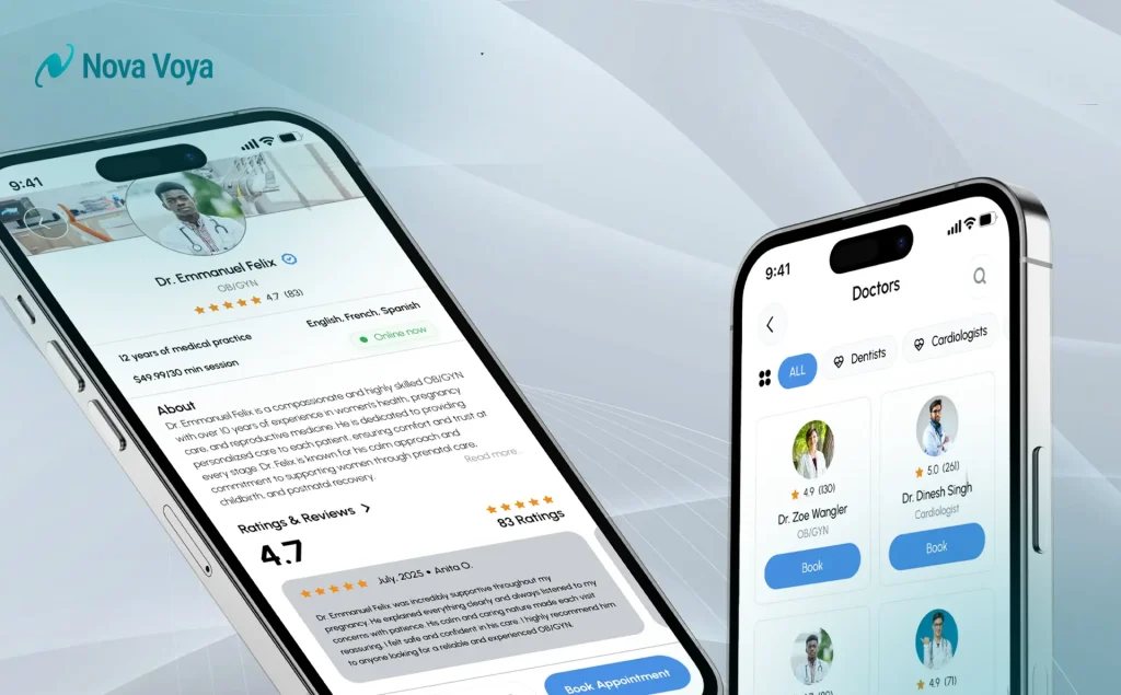Infographic illustrating various digital tools like CRM, patient portals, telehealth, and mobile apps working together to enhance the patient journey