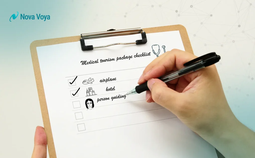Medical tourism package checklist.