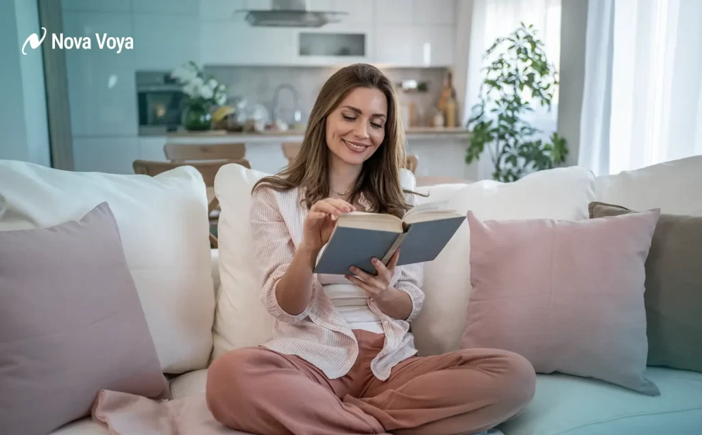 Serviced apartment with kitchen for long-term medical recovery in Dubai.