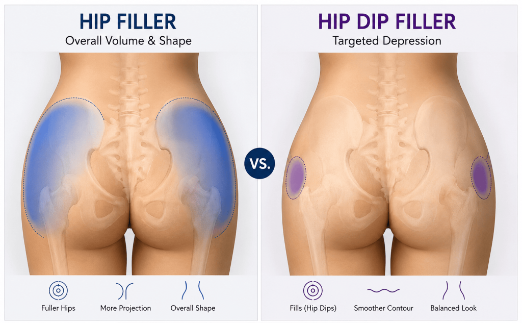 Full Hip Enhancement vs. Hip Dip Correction