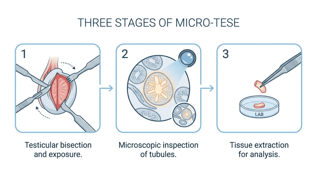 Three Stages of Mirco TESE